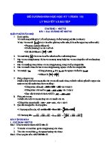 Đề cương Hình học học kỳ 1 (Toán 10) lý thuyết và bài tập